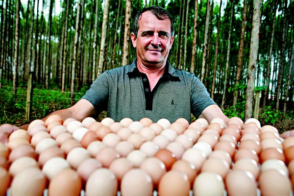 Competitividade: Júlio Cimpak, que produz aves, ovos e peixes, acredita que a aposta na proteína animal otimiza a fazenda e torna os produtores mais competitivos.