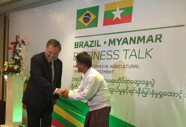 Blairo Maggi negocia abertura de mercado e acordo tecnológico com Myanmar Blairo Maggi negocia abertura de mercado e acordo tecnológico com Myanmar