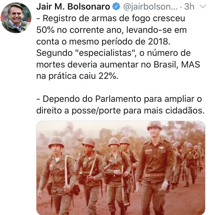 Bolsonaro pede ao Congresso que aprove ampliação da posse de armas Bolsonaro pede ao Congresso que aprove ampliação da posse de armas